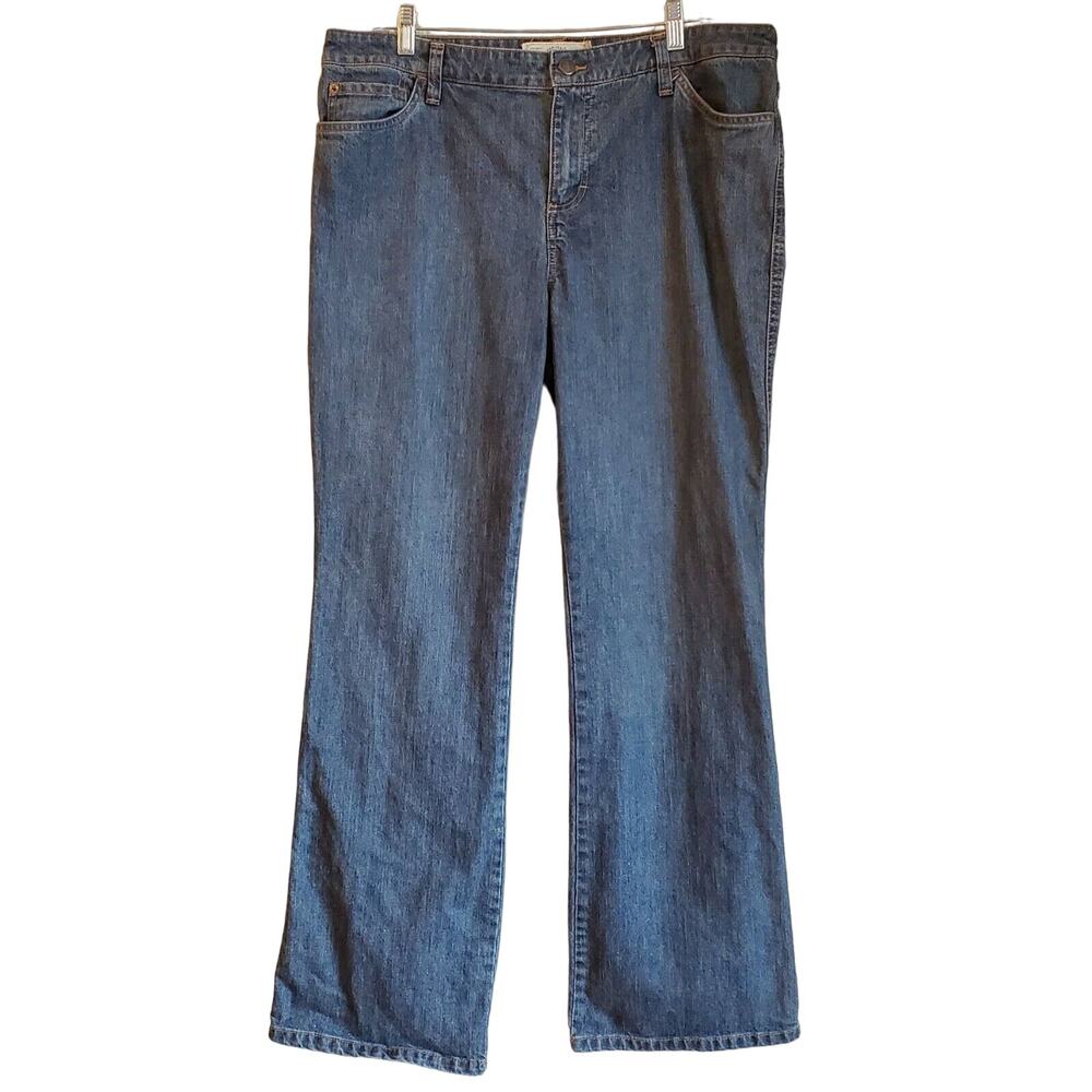 IZOD Jeans Women's 14 Bootcut Jeans High Rise Modern Fit Blue Stretch 36 x 31
